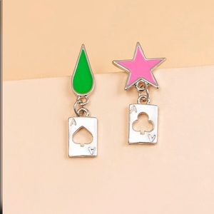 ♦️♠️♥️HXH HISOKA EARRINGS ♦️♠️♥️